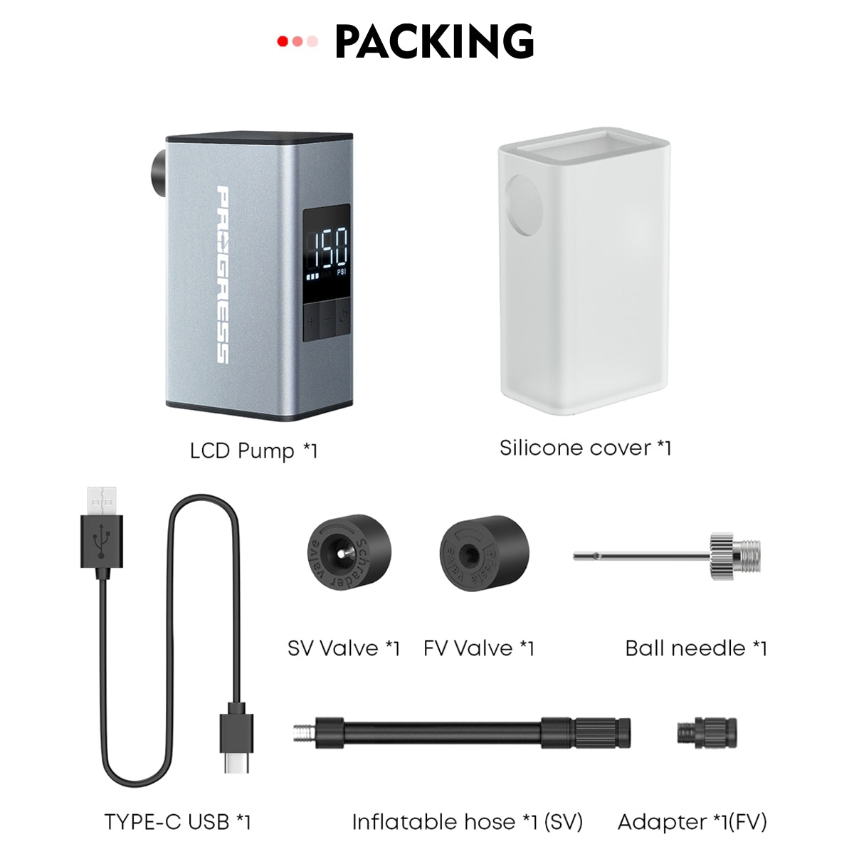 Mini Compressor Progress PG-835 Digital 150PSI