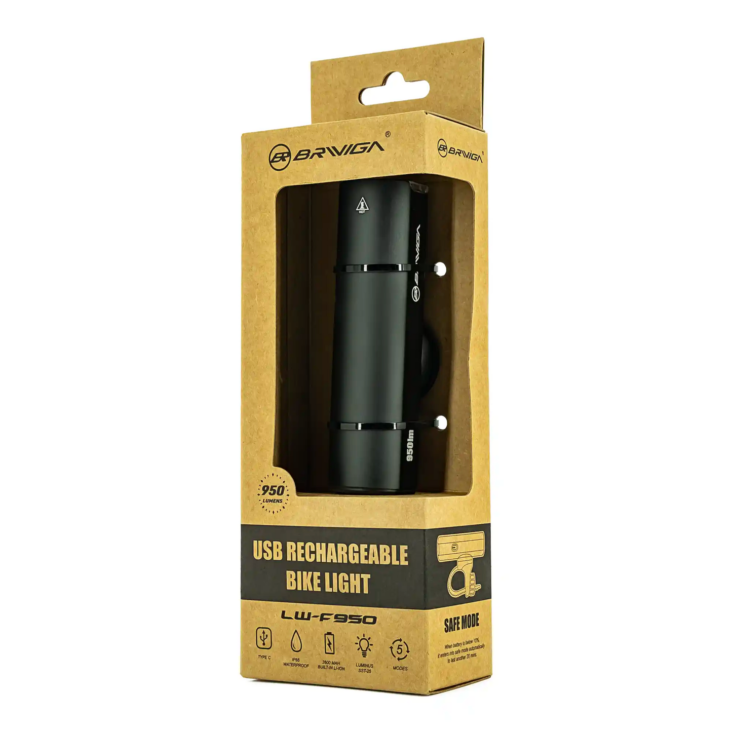 Luz dianteira BRIVIGA LW-F950